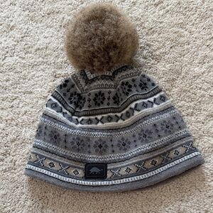 Turtle Fur Womens A Maze Ing Merino Wool Faux Pom Beanie